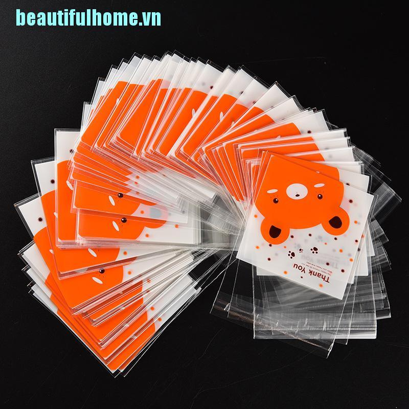 Bộ 100 Miếng Kính Hình Gấu Dễ Thương