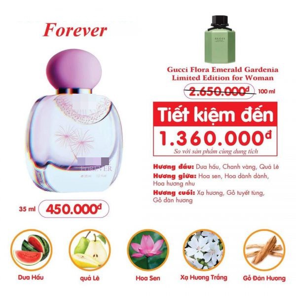 Nước hoa nữ FOREVER - NỮ TÍNH VÀ GỢI CẢM (35ML)