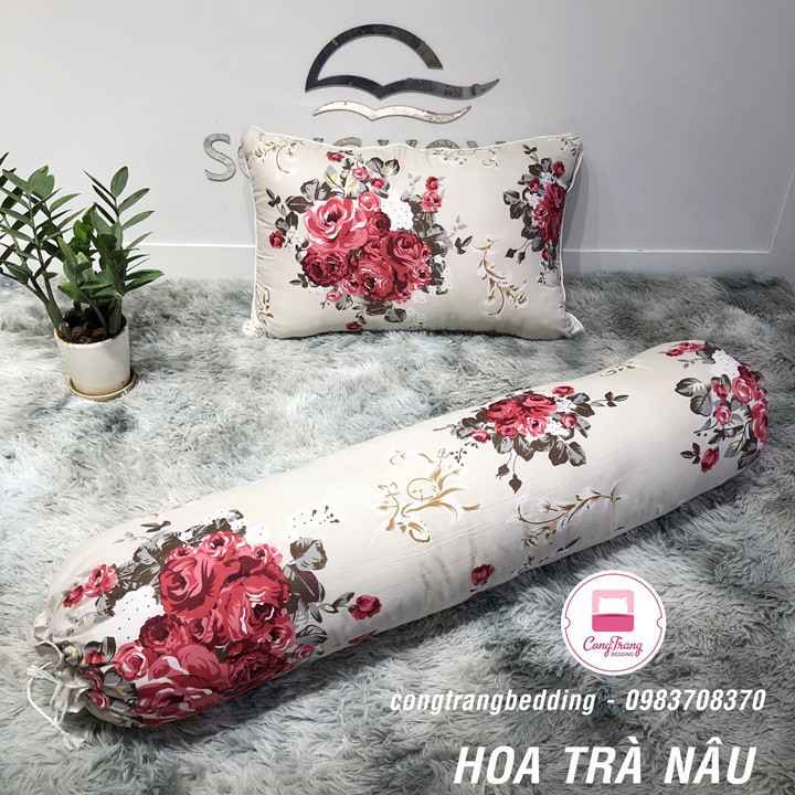 Vỏ gối ôm bông Gòn tinh khiết ép hơi (35cm x 100cm) - 10 Mẫu Mới Hot Nhất