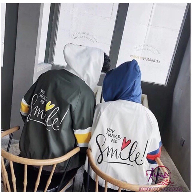 Áo khoác dù nam nữ &quot; YOU MAKE ME SMILE &quot;, chất lượng tốt và giá rẻ TN12A, Mua liền