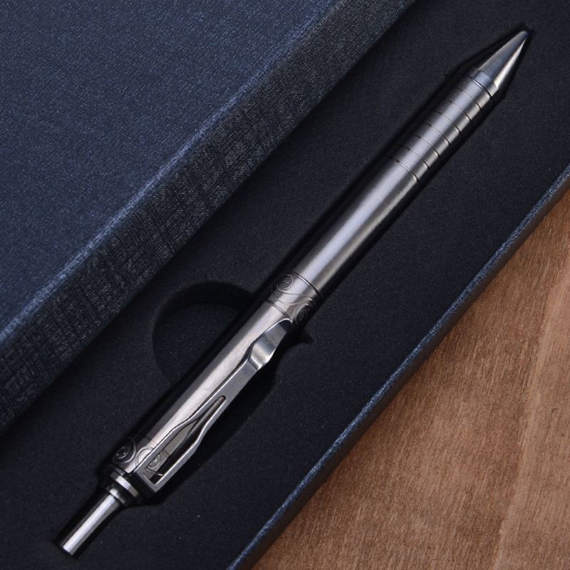 Bút Mực Gel Bằng Hợp Kim Titan Phong Cách Cổ Điển Tiện Dụng Cho Văn Phòng / Trường Học