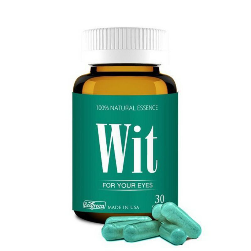 Bổ mắt Wit tăng cường thị lực mắt, bảo vệ võng mạc, thủy tinh thể chai 30 viên