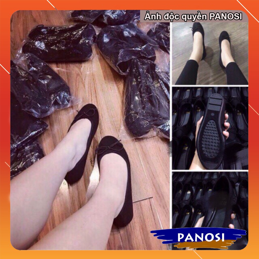 Giày bệt gắn nơ chun đơn giản , giày bệt búp bê siêu nhẹ | BigBuy360 - bigbuy360.vn