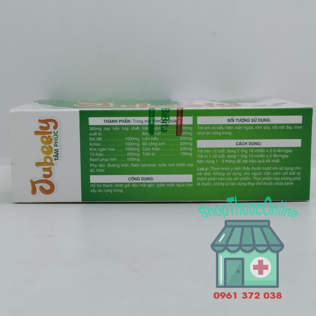 Thạch JUBEELY TÂM PHÚC hộp 20 gói