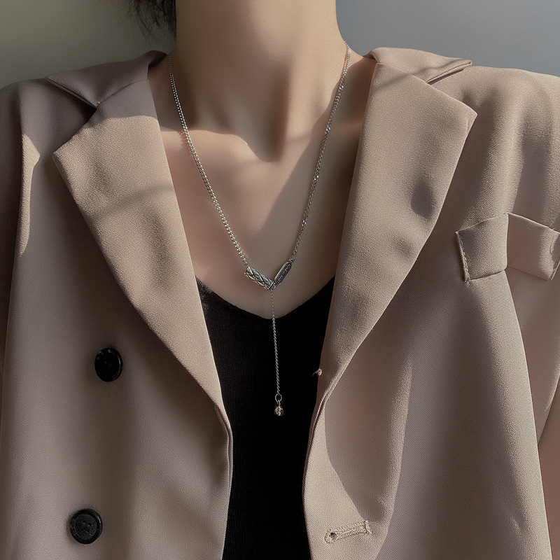 Dây Chuyền Thép Titan Mặt Hình Mặt Cười Thời Trang Thu Đông Dành Cho Nữ 22764