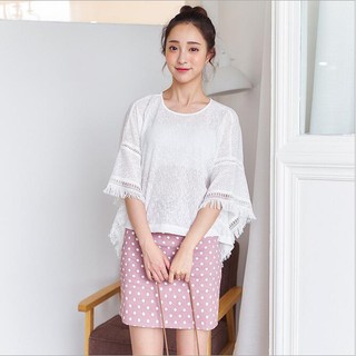 Set chân váy+ áo kiểu nữ thiết kế cá tính phong cách Korea 스타일입는 옷