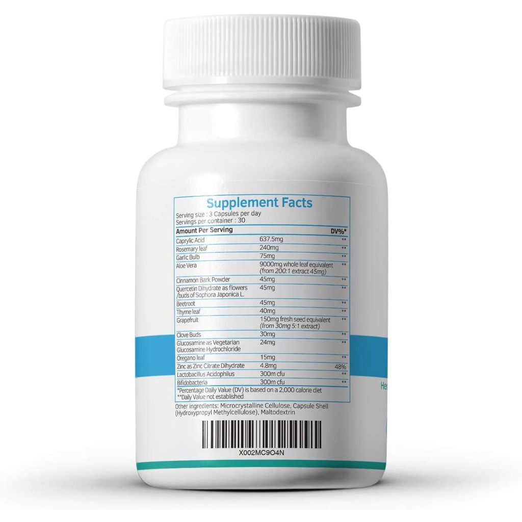 Viên diệt Nấm Candida - Nấm Phụ Khoa - 15 Thành Phần - Nhiễm Nấm Men