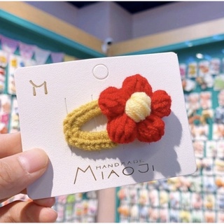 Kẹp tóc bằng len handmade nhiều màu sắc