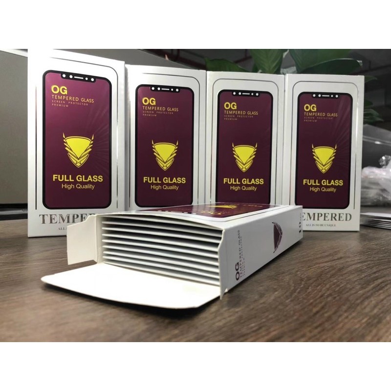 Kính Cường lực OG tím, tia chớp ESD CHỐNG MẺ CẠNH HẠN CHẾ BÁM VÂN TAY CHO 6/7/8p/ Xs/XsMax/11/12/13prm 14promax 15promax