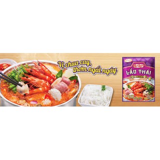 Gia vị nêm sẵn AJIQUICK Lẩu Thái 55 gram - Combo 12 gói