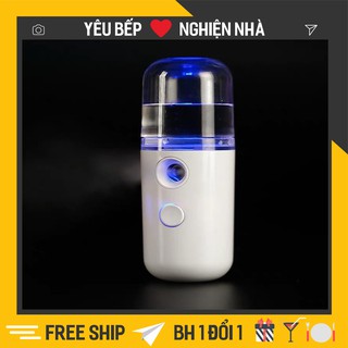 máy xông mặt xịt khoáng Nano, máy xông mặt phun sương mini 30ml sạc USB