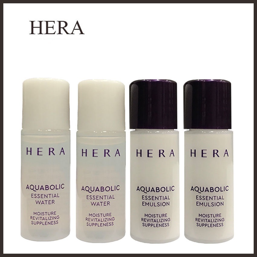 [10 chai] Nước hoa hồng và sữa dưỡng cho da mụn Hera Aquabolic Essential 5mlx10