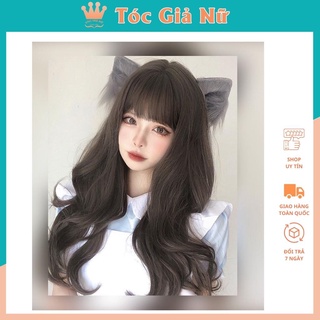 Tóc giả nguyên đầu xoăn dợn đẹp, c2069