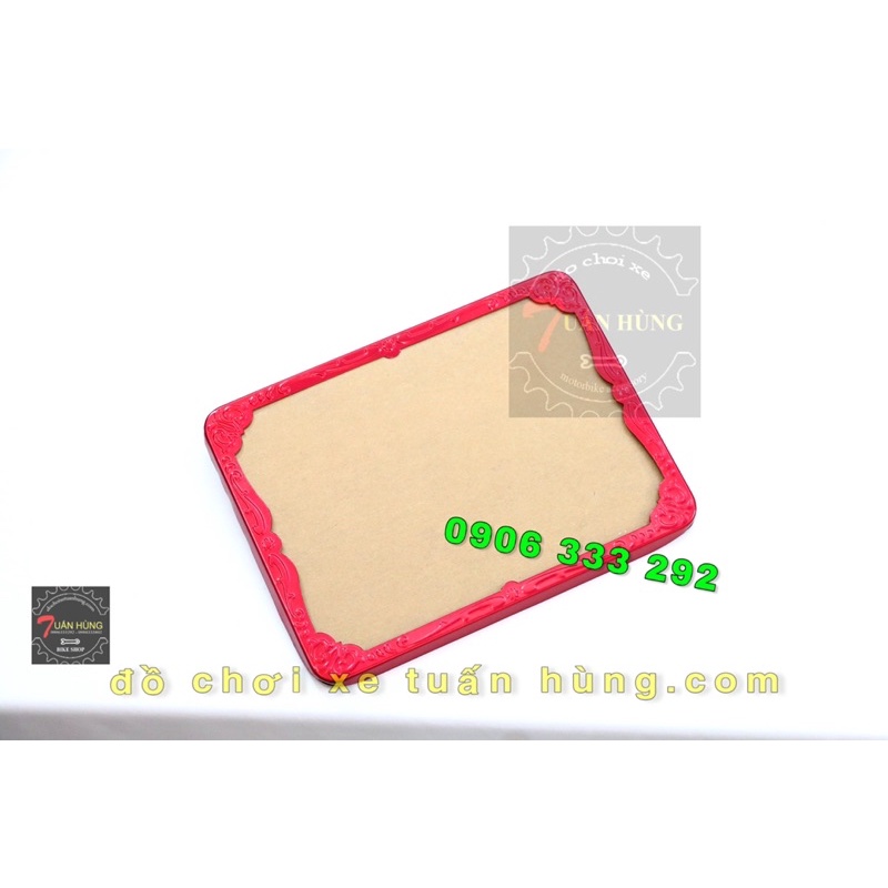 Khung Biển Số Màu Đỏ   Gắn Xe Máy -