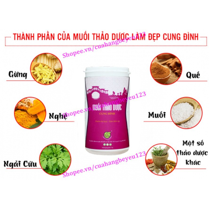 Muối thảo dược giảm eo, săn chắc da, mờ vết rạn   (Việt Nam)