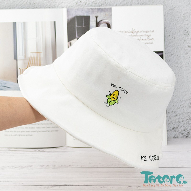 Mũ tai bèo viền sóng Nhóc Trái Cây