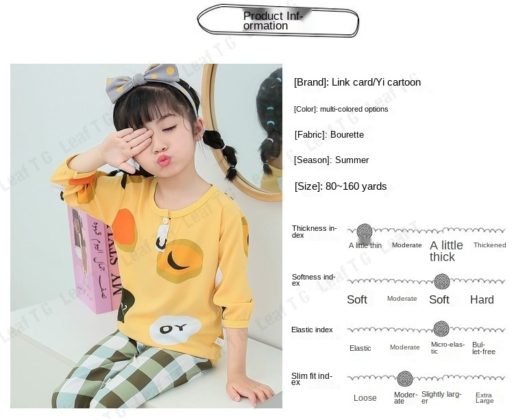 Bộ Đồ Ngủ Cotton Ngắn Tay Thời Trang Mùa Hè Năng Động Cho Bé