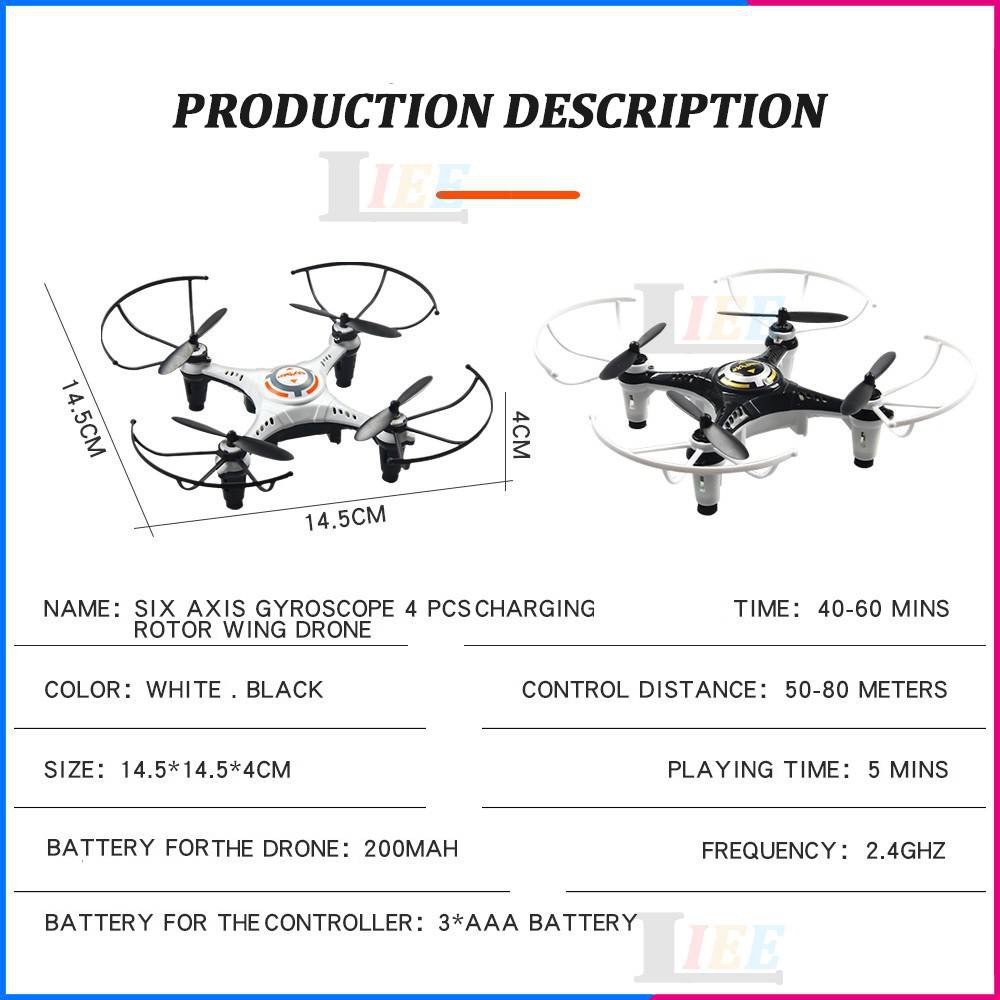 Máy Bay Điều Khiển Từ Xa Jx815-2 Rc 2.4g Uav 6 Axis 360 °