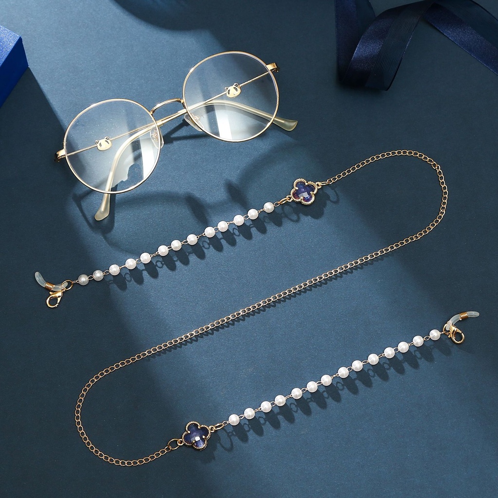 Dây Đeo Mắt Kính Chống Mất Đính Đá Pha Lê Thời Trang Đơn Giản Dành Cho Trẻ Em
