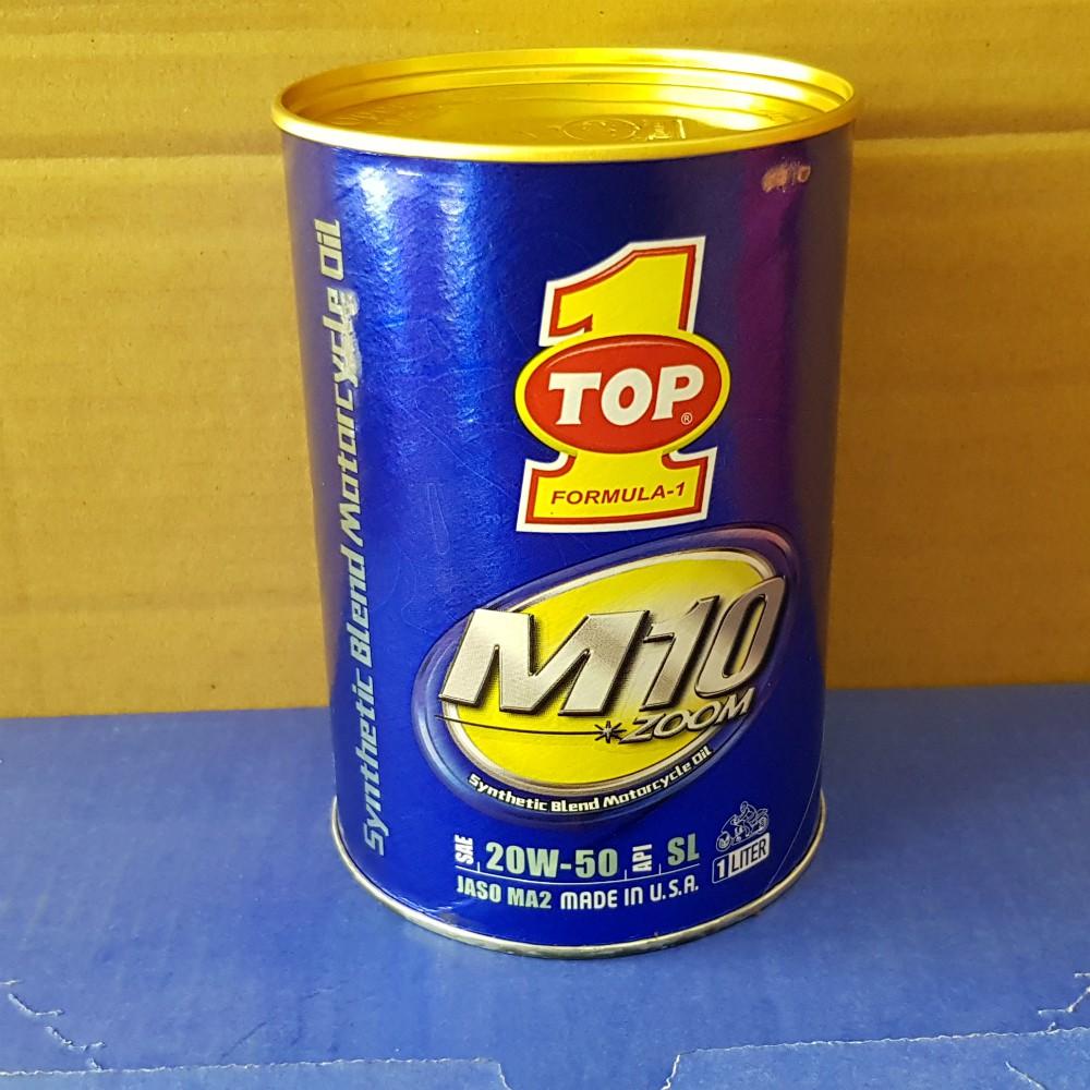 Nhớt xe số Top 1 M10 SAE 20W50 800ml - Mẫu mới Nhập USA