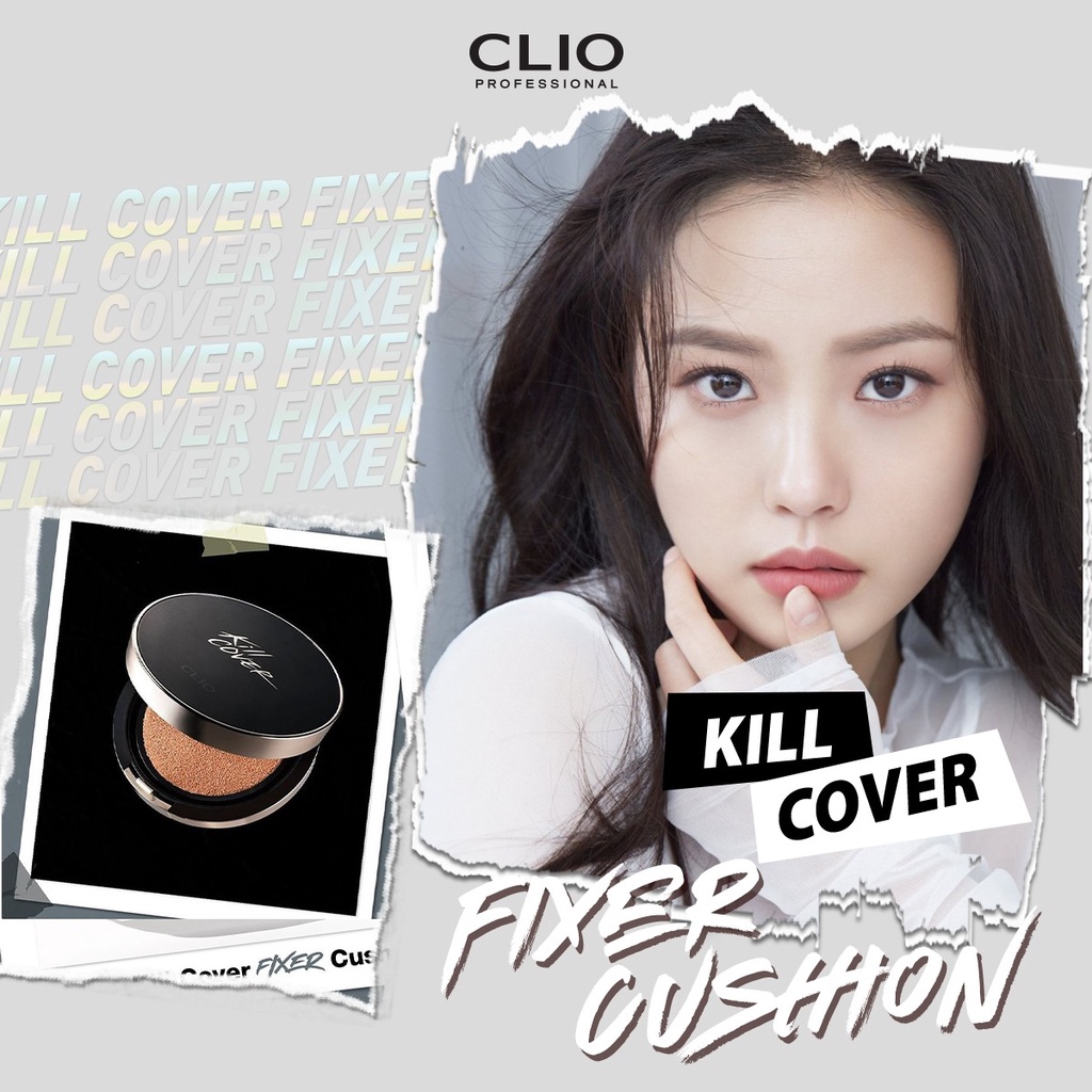 Phấn Nước Trang Điểm Clio Kill Cover Fixer Cushion Spf50+ Pa+++ 15G (Tặng 1 lõi refill)