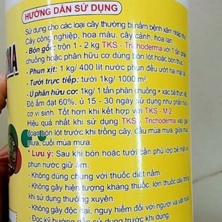 nấm đối kháng TKS -TRICHODERMA , nấm đối kháng dạng bột , hộp 1kg