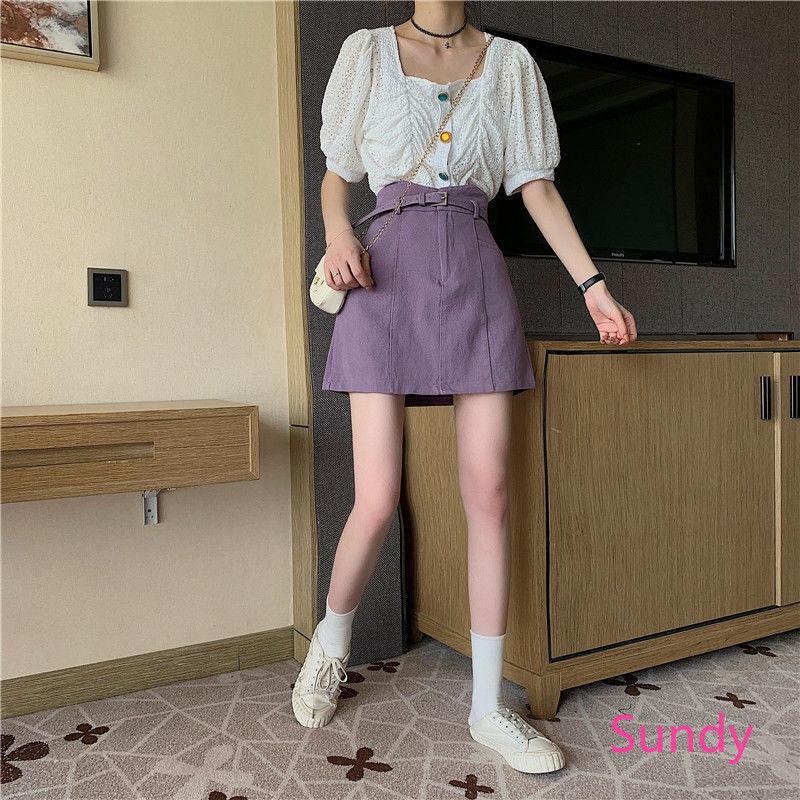 chân váy jean Dáng Chữ A Phong Cách Hàn Quốc Thời Trang Mùa Hè | BigBuy360 - bigbuy360.vn