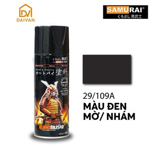Chai Sơn Màu Đen Nhám (109A) Sơn Xịt Samurai