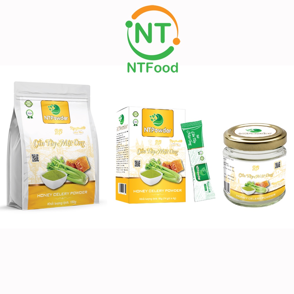 [Mã BMBAU50 giảm 7% đơn 99K] Bột Cần Tây Mật Ong sấy lạnh nguyên chất NTPOWDER - Nhất Tín Food