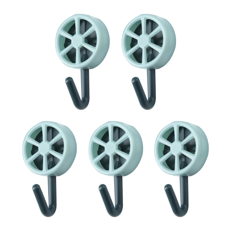 Set 5 Móc Treo Đồ Gắn Tường Chống Nước Sắp Xếp Gọn Gàng Cho Nhà Bếp Nhà Tắm