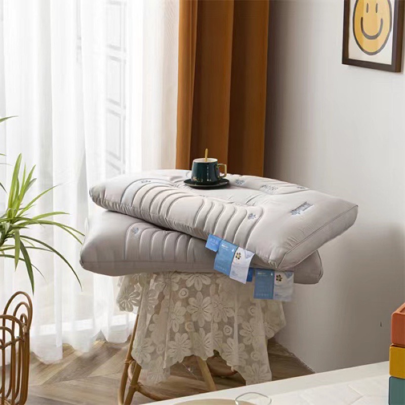 Gối trần cao su non cao cấp thế hệ mới êm mềm mại lụa tensel 80s cho cảm giác ngủ nhon