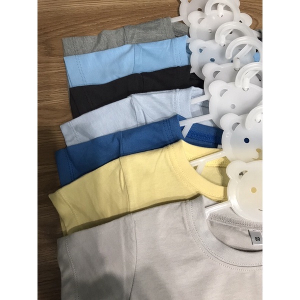 Áo phông cộc tay cho bé vải cotton hàng xuất dư