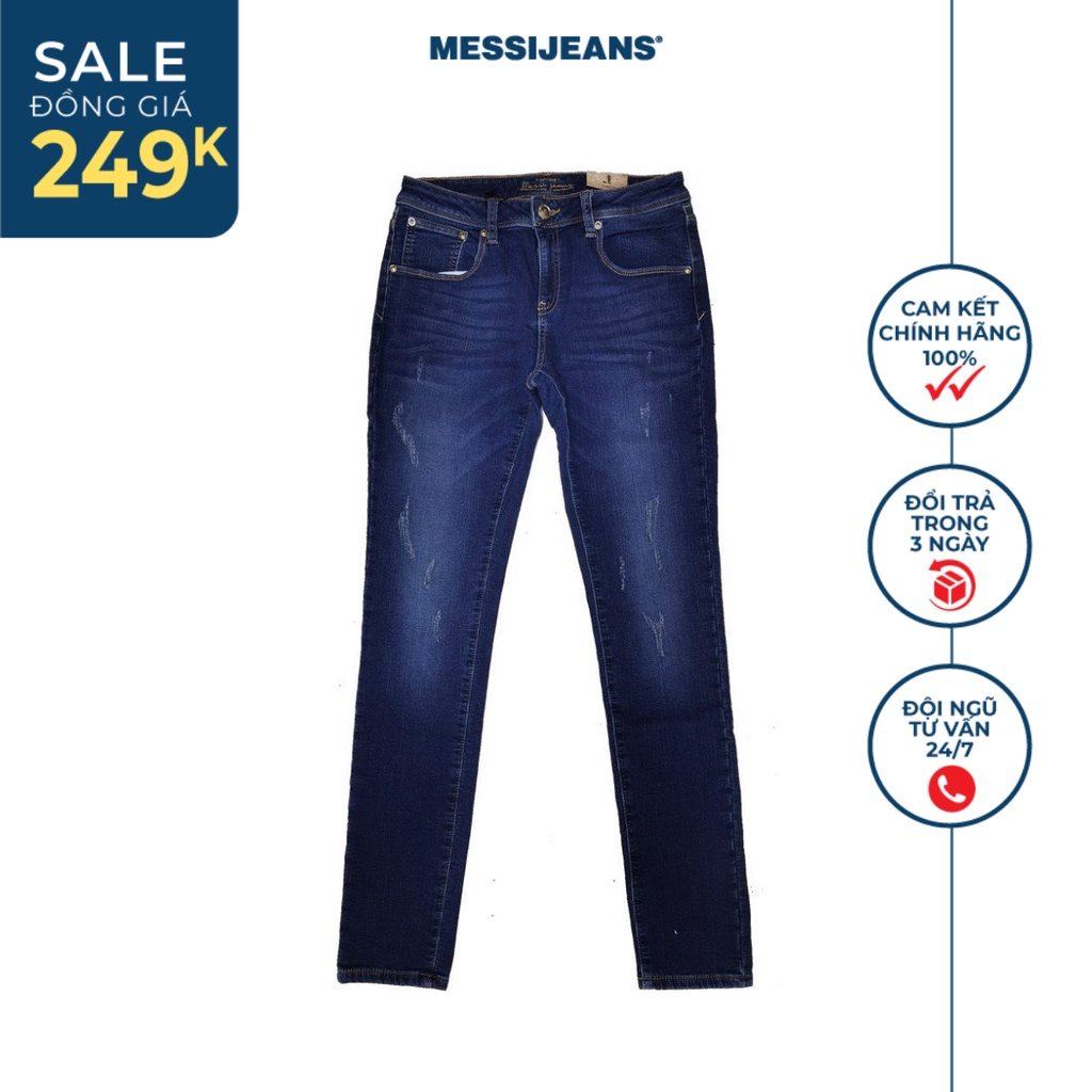 Quần jeans dài nữ ống ôm MESSI SJW-430