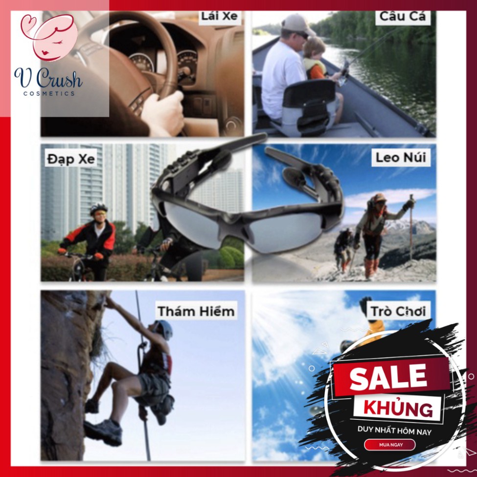 Mắt Kính Tai Nghe Âm Thanh Bluetooth Thiết Kế Phong Cách Thể Thao Sang Trọng