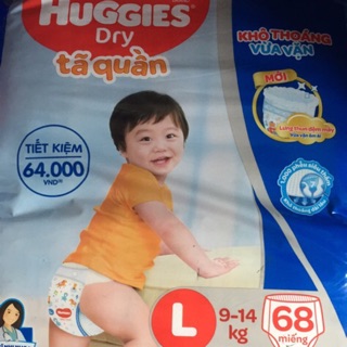 Tã quần Huggies size M74,L68, XL62, XXL56