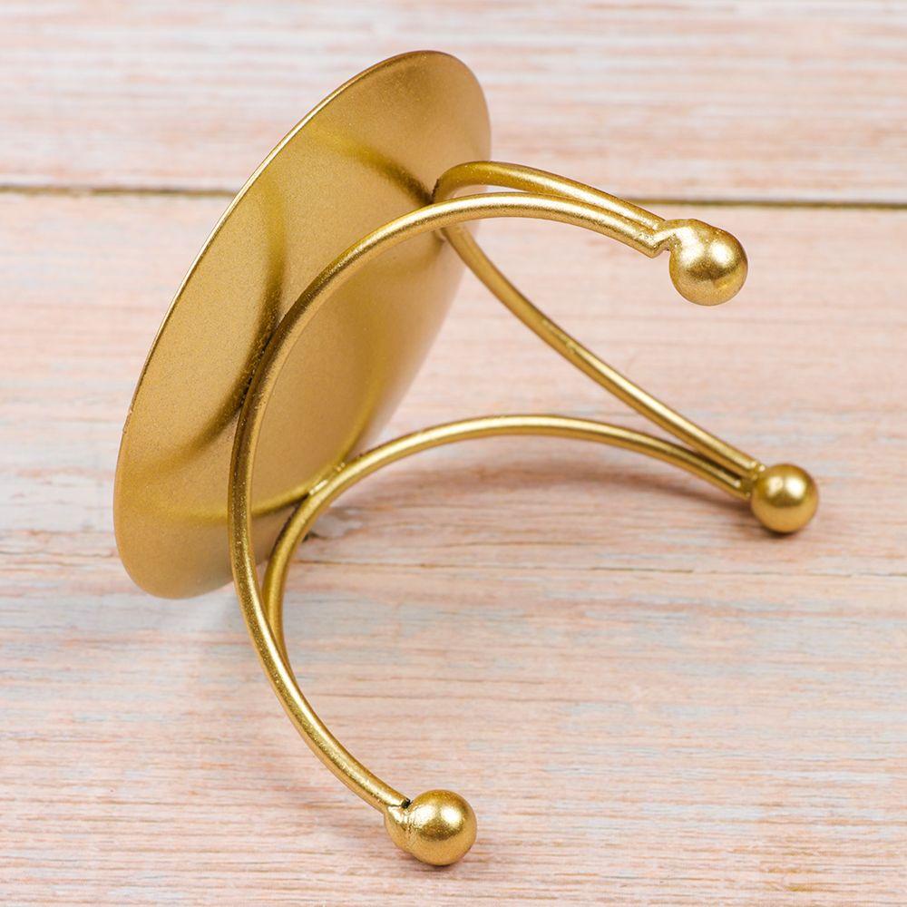 Chân Nến Màu Đen Thiết Kế Đơn Giản Tiện Dụng|Phụ Kiện Trang Trí Nhà Cửa Lễ Hội Bằng Sắt Tiện Dụng