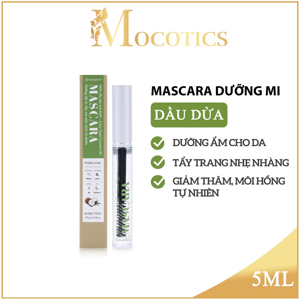 Mascara Dầu Dừa MILAGANICS 5ml
