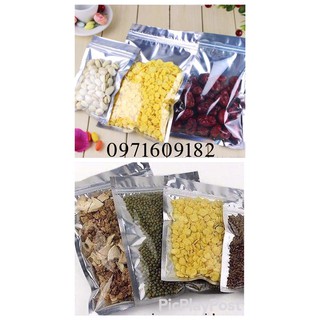 TÚI ZIP-1 MẶT TRONG SUỐT-1 MẶT BẠC BÓNG