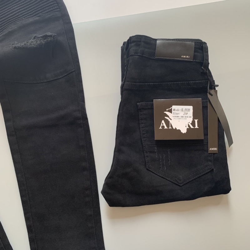 Quần Bò Nam Dáng Slim Fit Phối Khoá Zip Vải Nhăn Mã Hot QJ67P