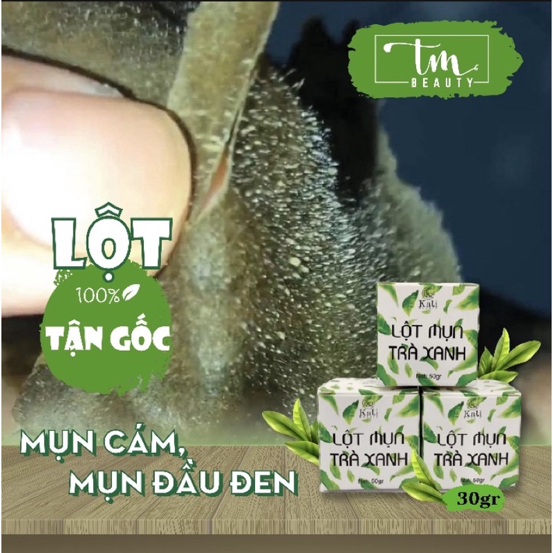 3 Lọ bột trà xanh lột mụn nguyên chất từ lá trà tươi, sạch mụn sạch bã nhờn[Thuỷ Mộc Beauty]