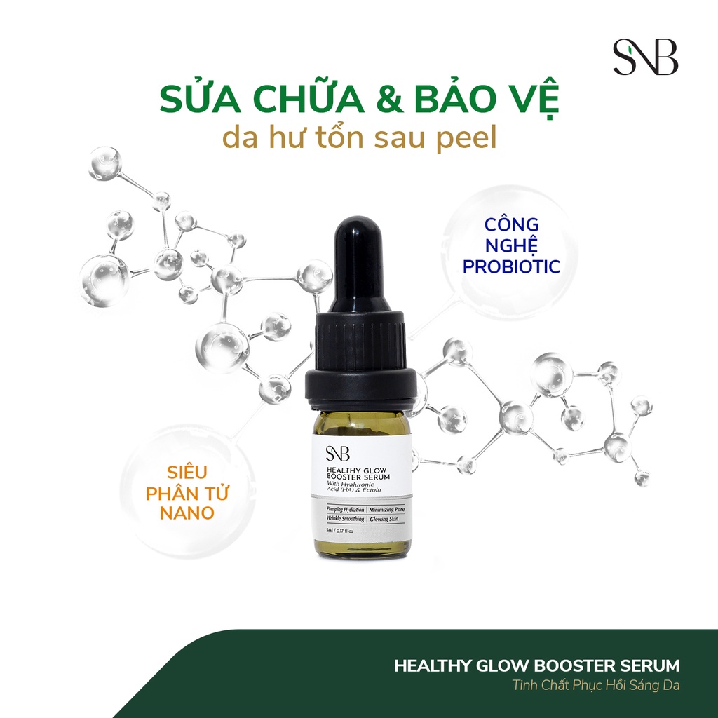 Tinh Chất Phục Hồi Sáng Da SNB HEALTHY GLOW BOOSTER SERUM Phục Hồi Da Căng Mọng 5ml