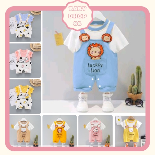 Bộ body đùi ngắn tay bodysuit cho bé trai bé gái sơ sinh mẫu B.2022