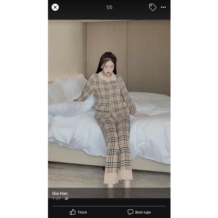 Bộ lụa mặc nhà bao đẹp bao sang