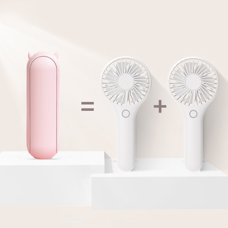 Quạt mini cầm tay đa năng gấp gọn kiêm sạc dự phòng tiện dụng | BigBuy360 - bigbuy360.vn