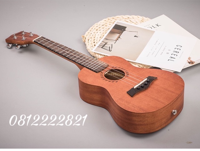 Đàn Ukulele Andrew concert lá lúa - tặng đầy đủ phụ kiện