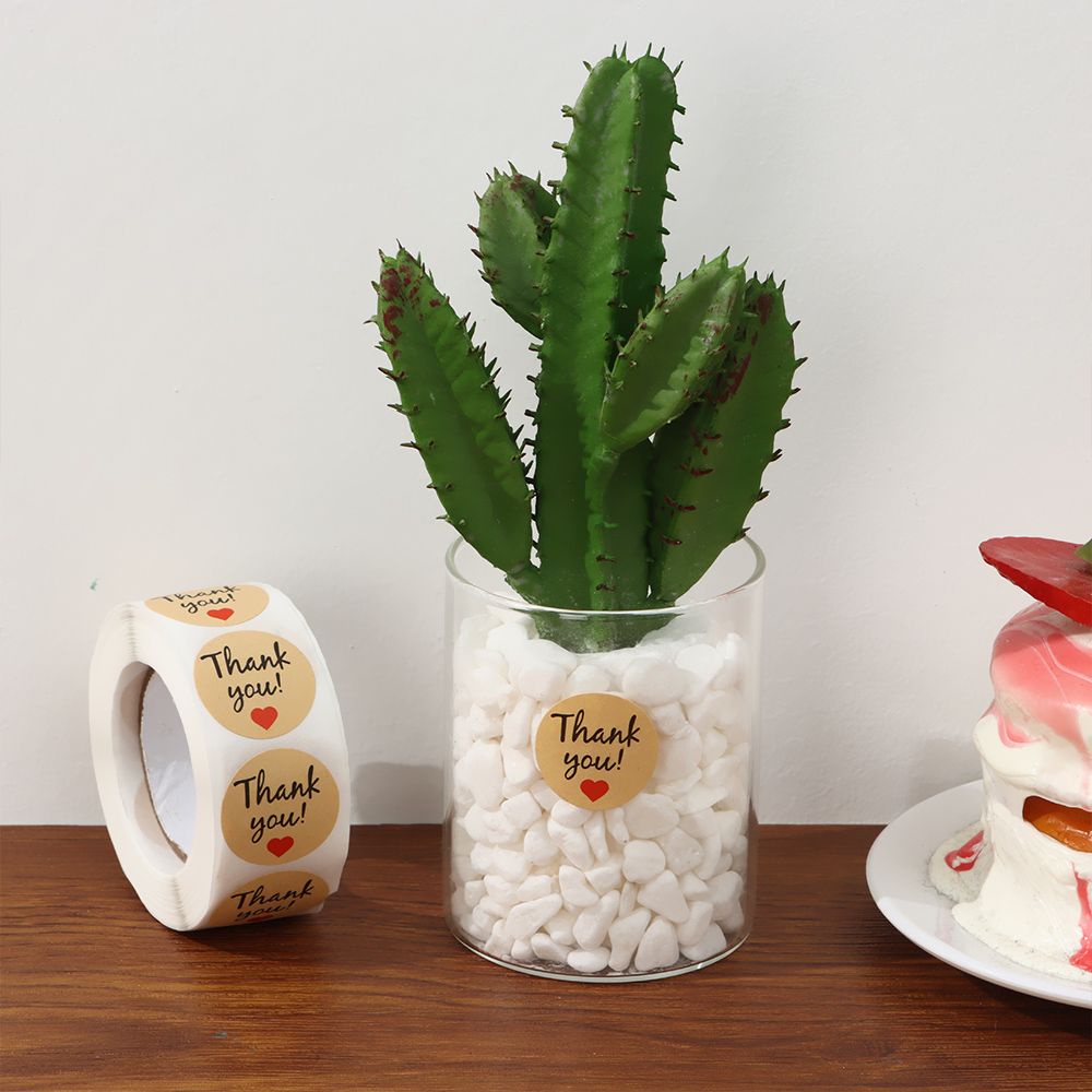 KUNHEV New Gift Label Decorations Seal Sticker Sticker Decoration Sealing Paste Creative Packaging Sealing Paper Thank Candy Bag Box Sticker Label