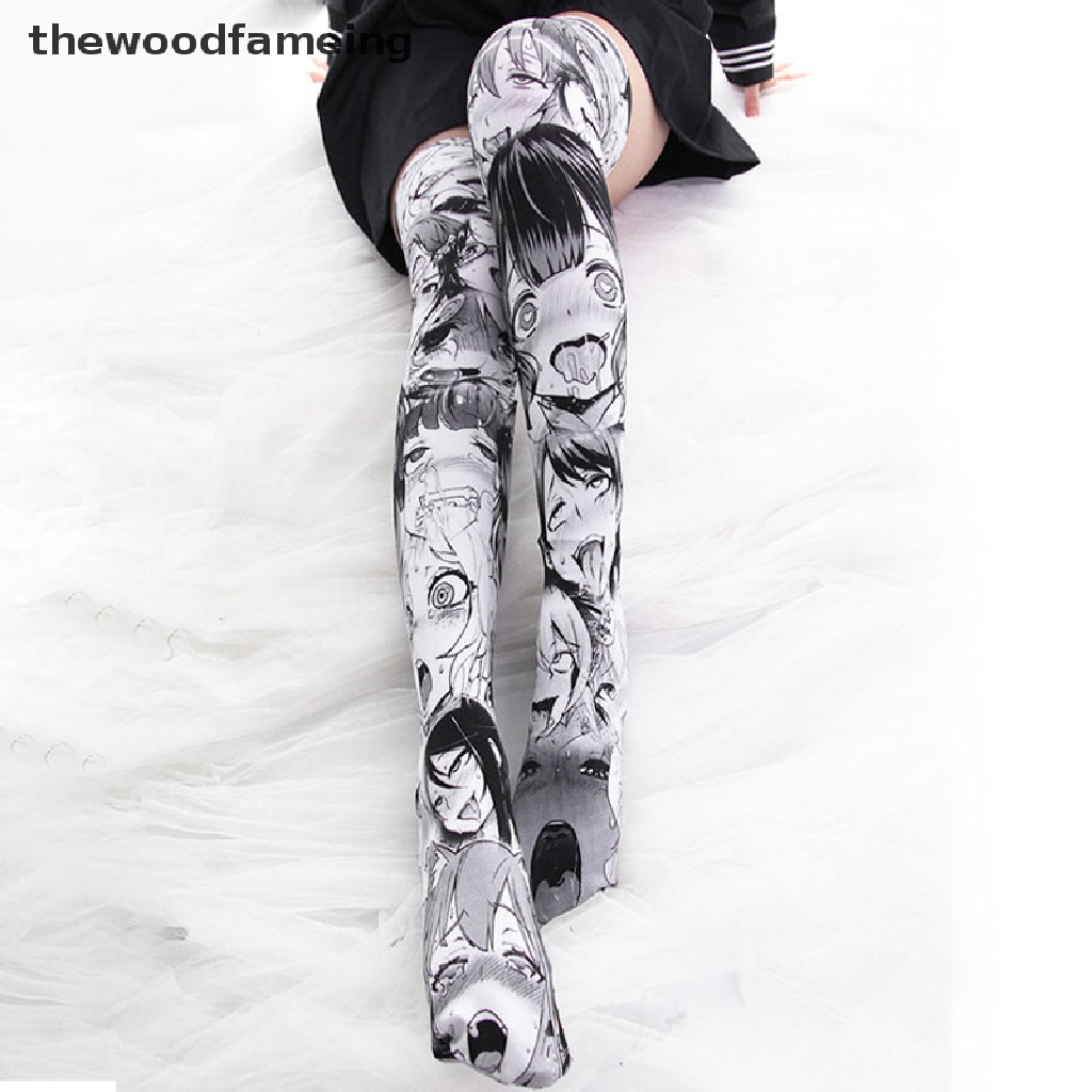 Vớ dài qua gối in hình anime lolita gợi cảm cho nữ