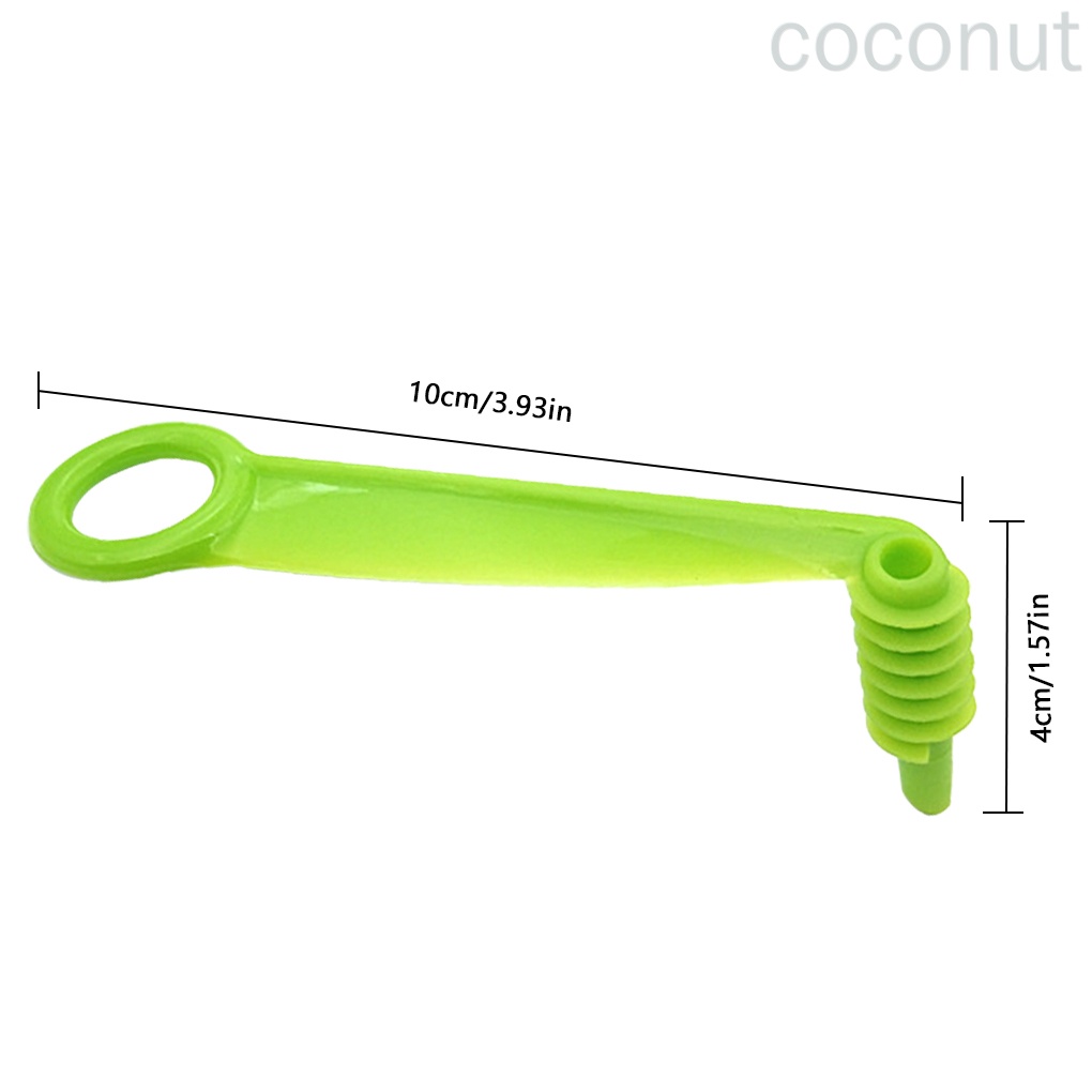 Dụng Cụ Cắt Lát Trái Cây Hình Xoắn Ốc Cầm Tay Bằng Nhựa Màu Ngẫu Nhiên