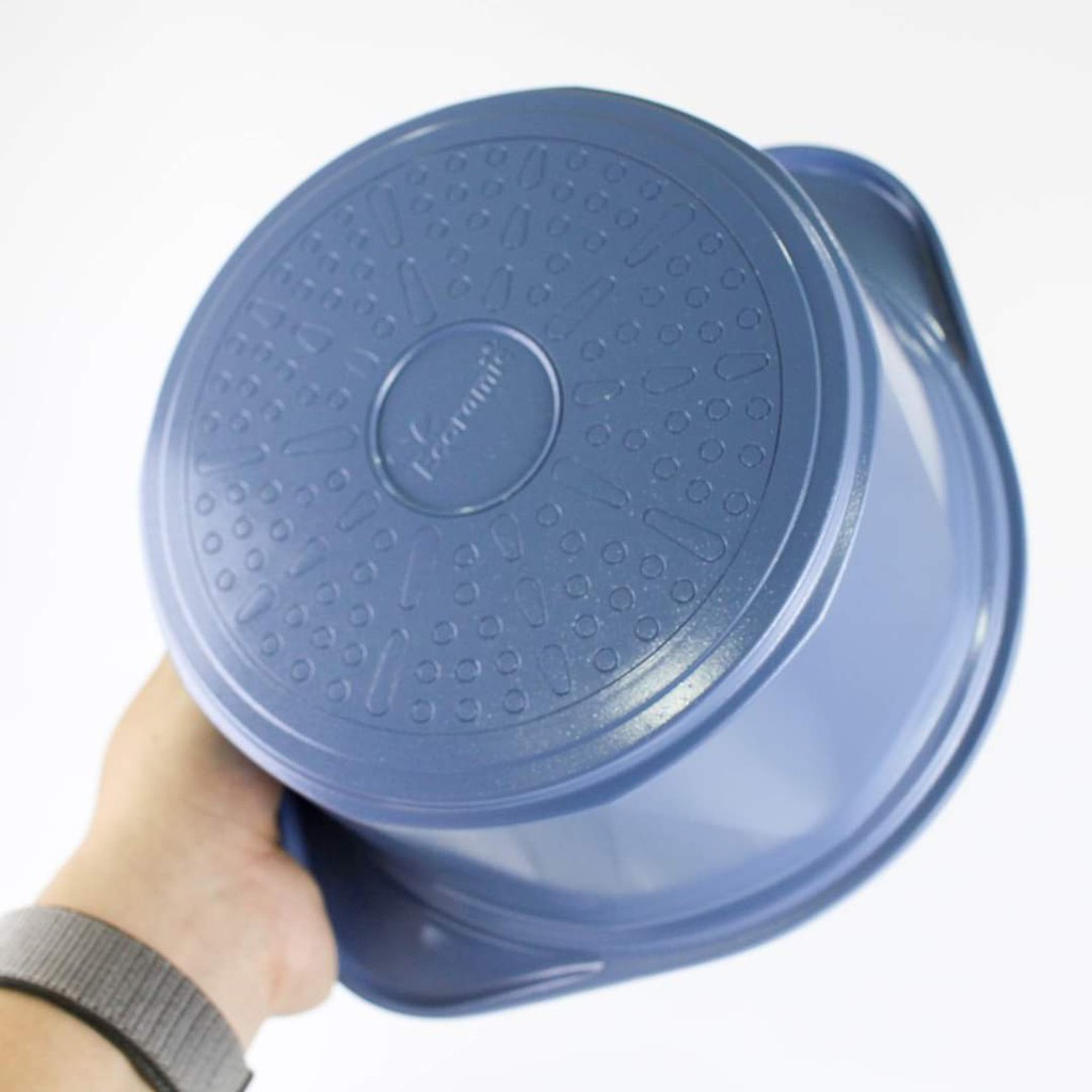 Nồi đúc Ecoramic đáy từ cao cấp 2 tay cầm 20-22-24 cm, Xanh -Hồng