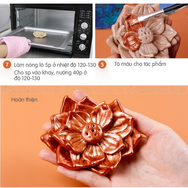 Đất Sét Nung Polymer Clay Mont Marte Nhiều Màu